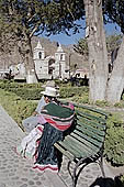 Chivay, main square with colonial church